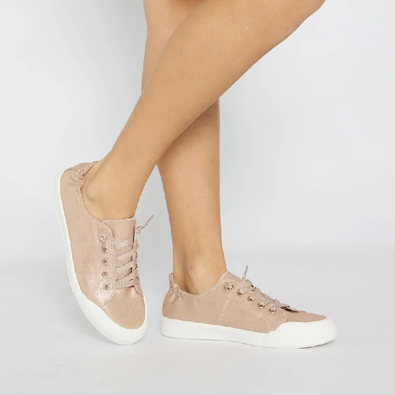 Switch Sneaker in Rose Gold Canvas
